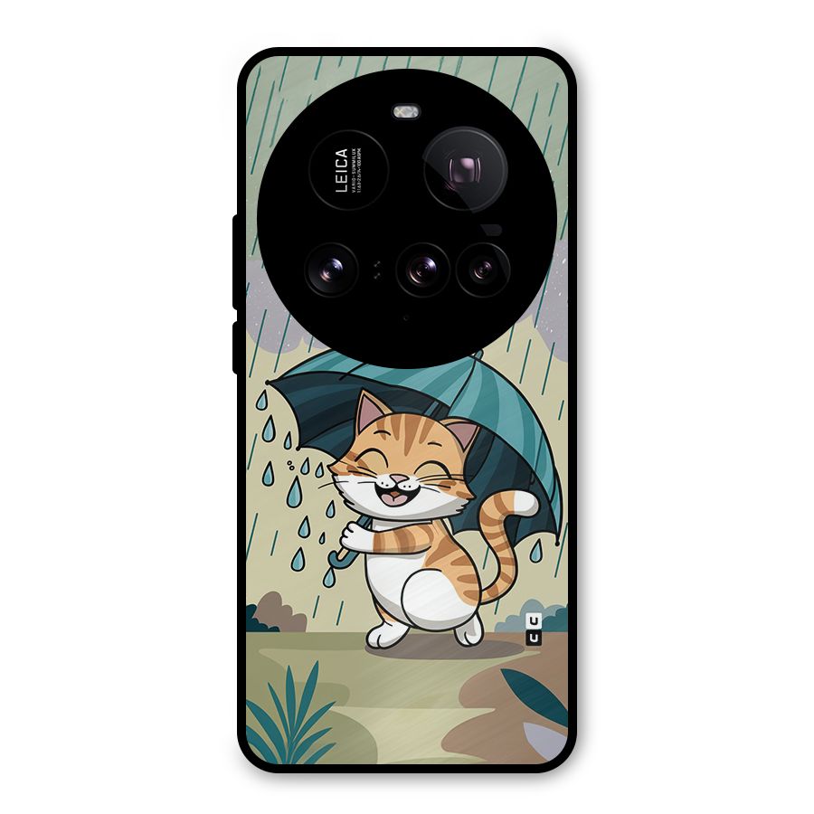 Cat In Rain Metal Back Case for Xiaomi 15 Ultra