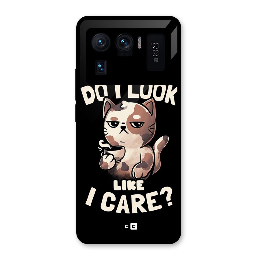 Cat Look Like Care Glass Back Case for Mi 11 Ultra