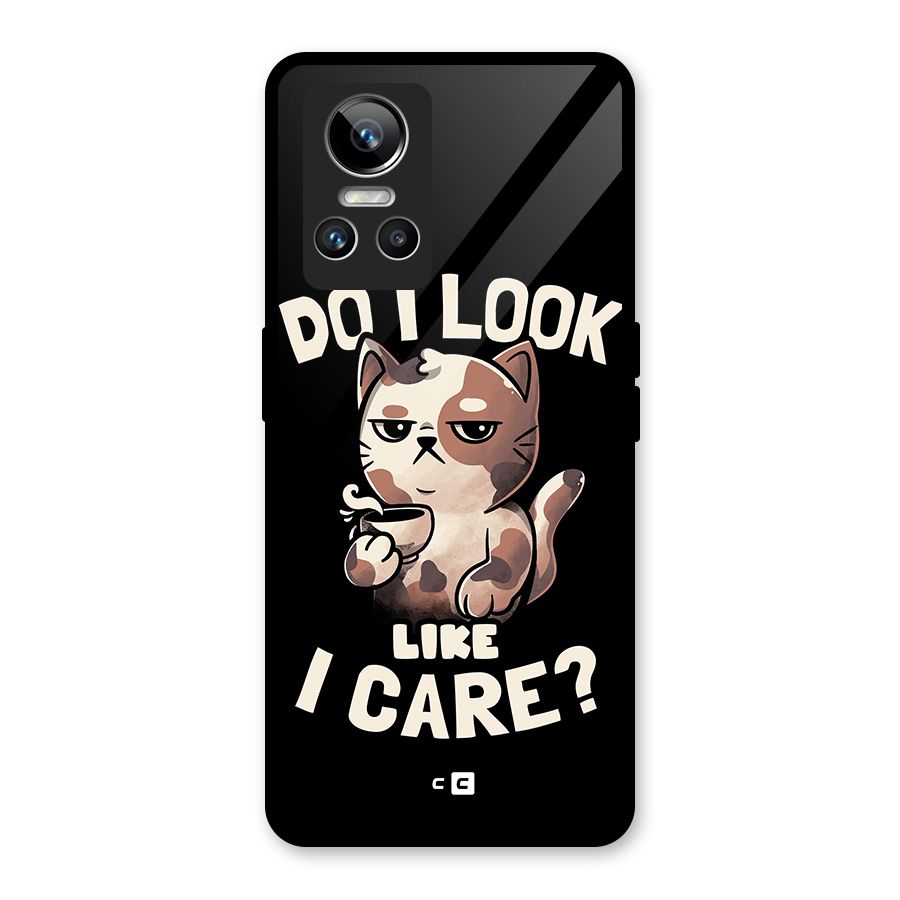 Cat Look Like Care Glass Back Case for Realme GT Neo 3