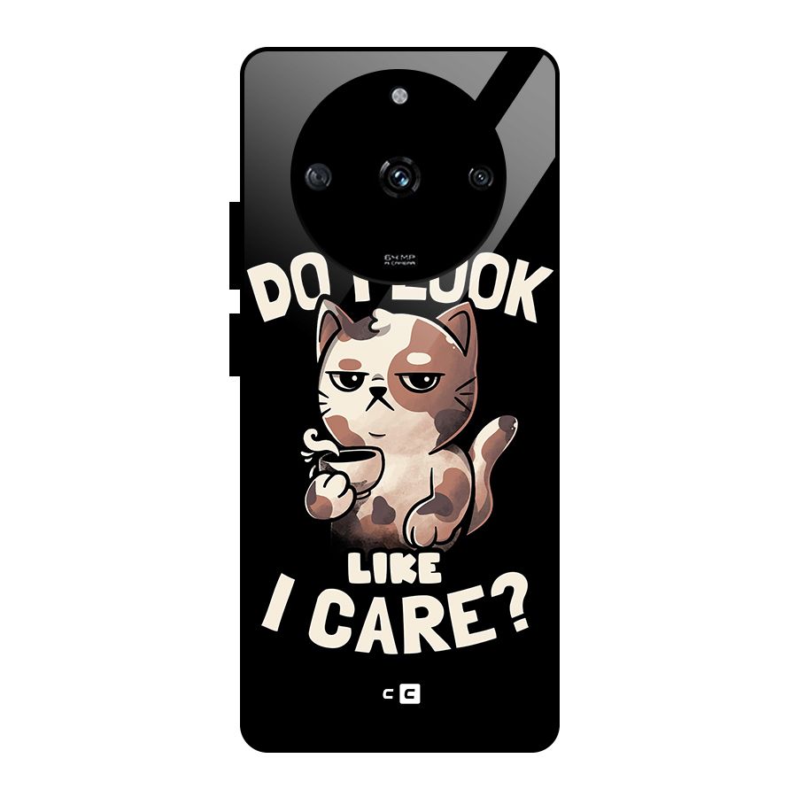 Cat Look Like Care Glass Back Case for Realme Narzo 60 5G