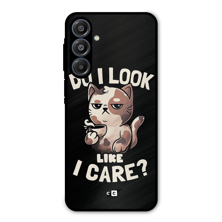 Cat Look Like Care Metal Back Case for Galaxy A16 5G
