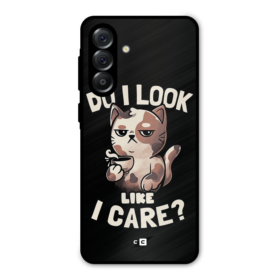 Cat Look Like Care Metal Back Case for Galaxy A56
