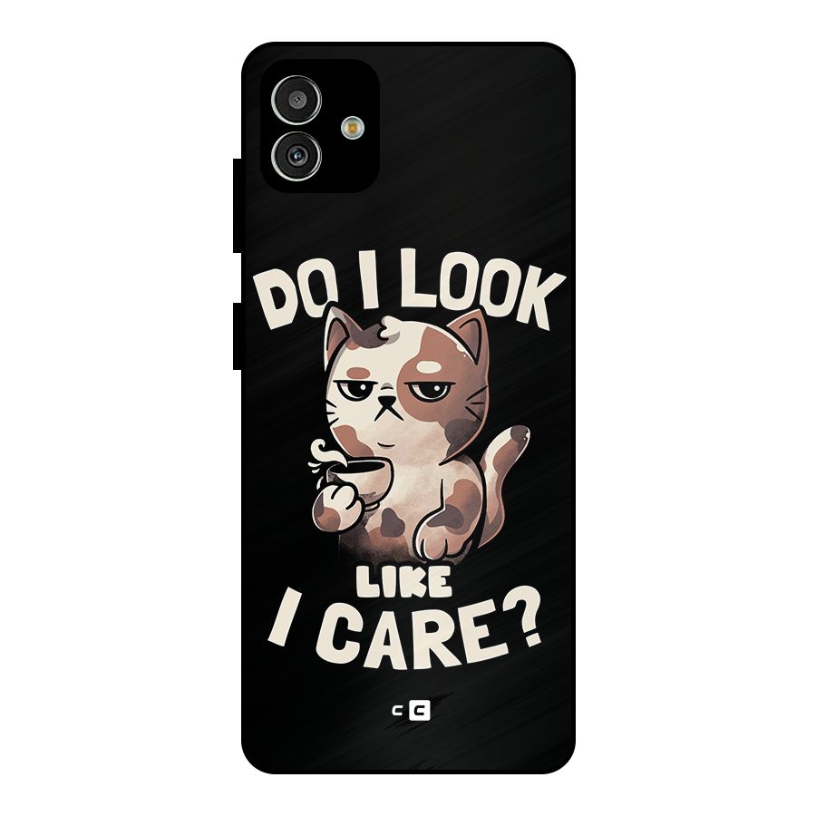 Cat Look Like Care Metal Back Case for Galaxy M13 5G