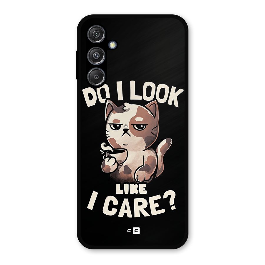 Cat Look Like Care Metal Back Case for Galaxy M34 5G