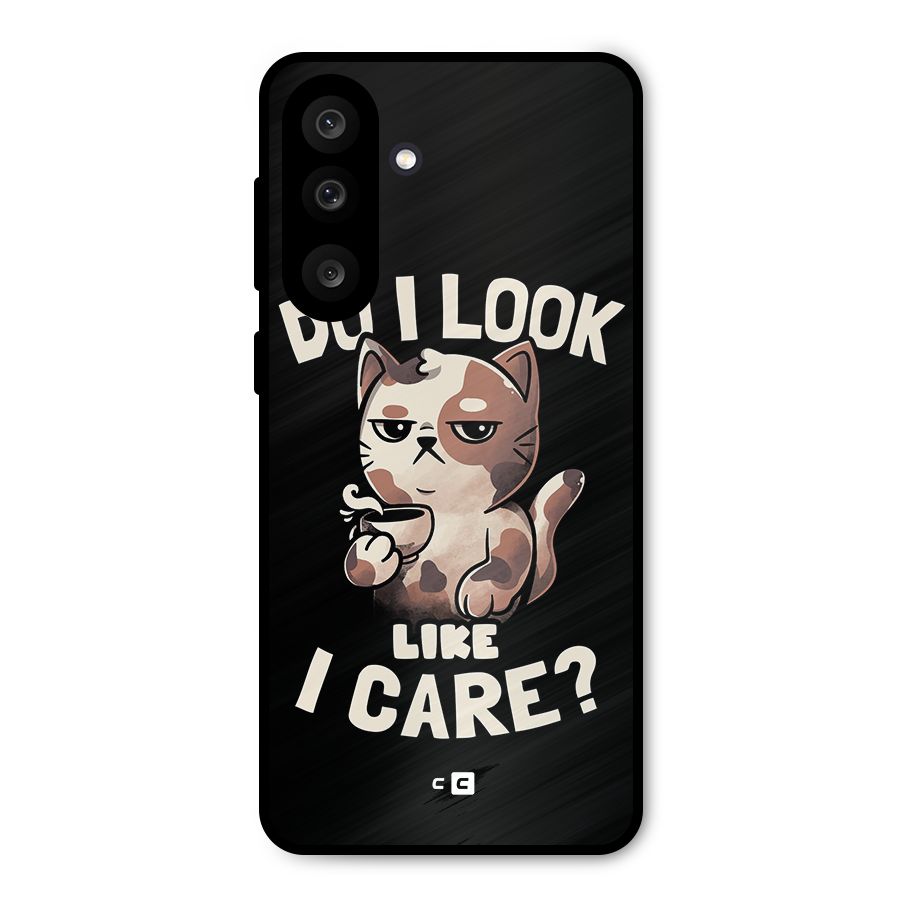 Cat Look Like Care Metal Back Case for Galaxy M56
