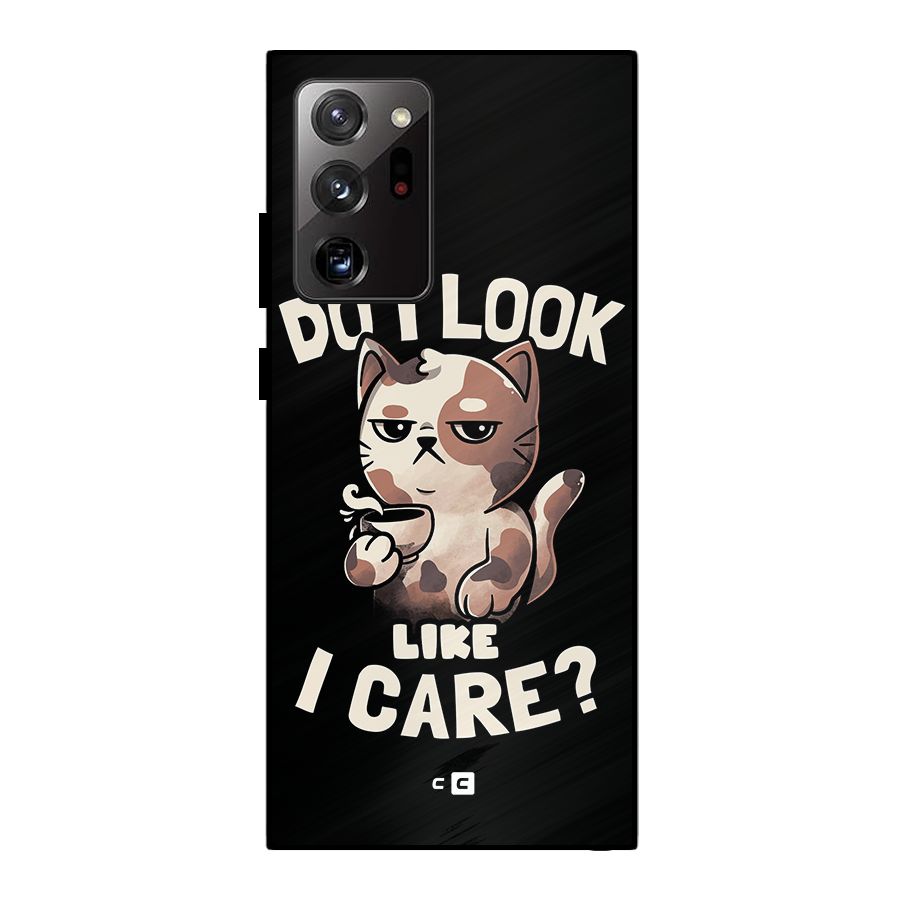 Cat Look Like Care Metal Back Case for Galaxy Note 20 Ultra