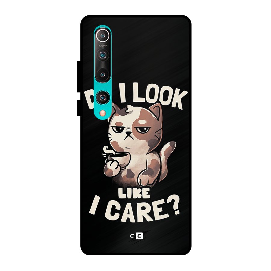 Cat Look Like Care Metal Back Case for Mi 10