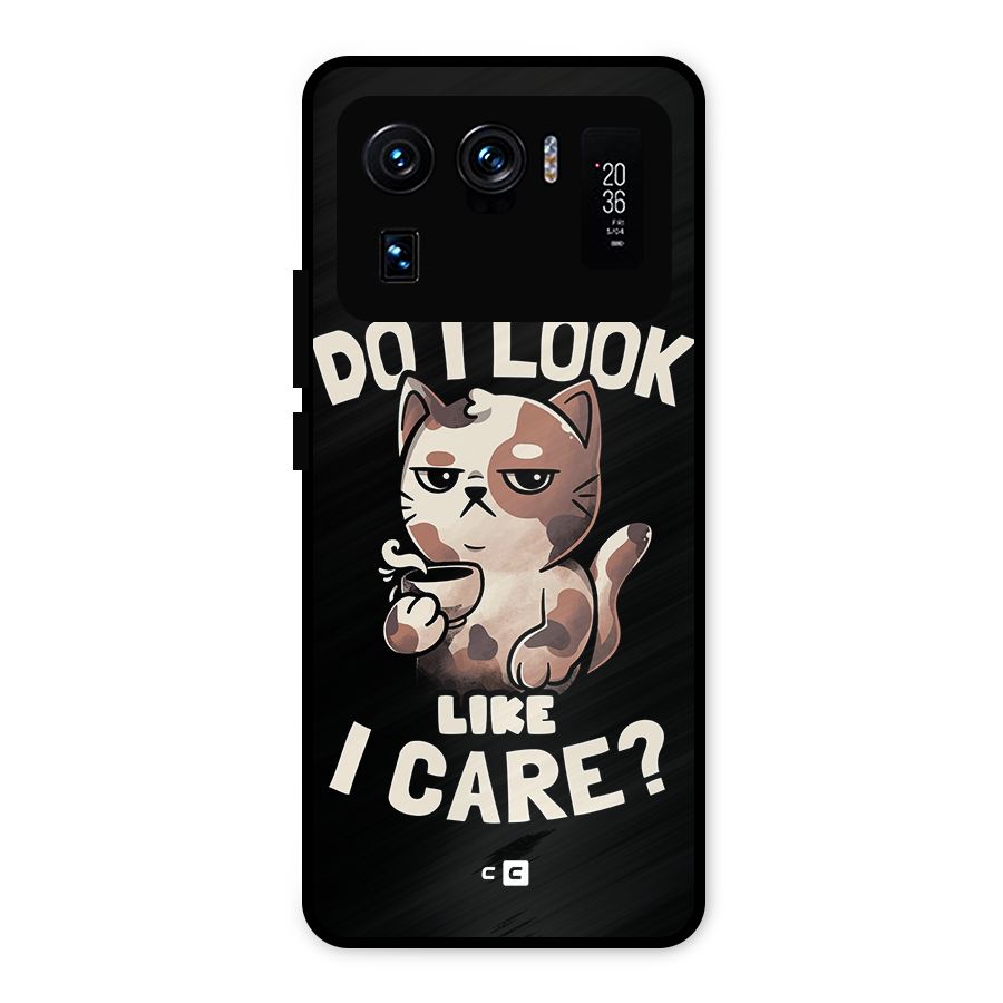 Cat Look Like Care Metal Back Case for Mi 11 Ultra