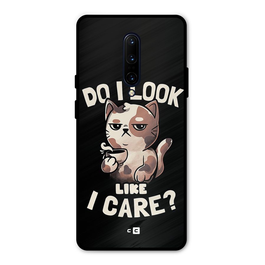 Cat Look Like Care Metal Back Case for OnePlus 7 Pro