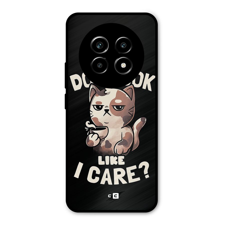 Cat Look Like Care Metal Back Case for Realme 13 Pro
