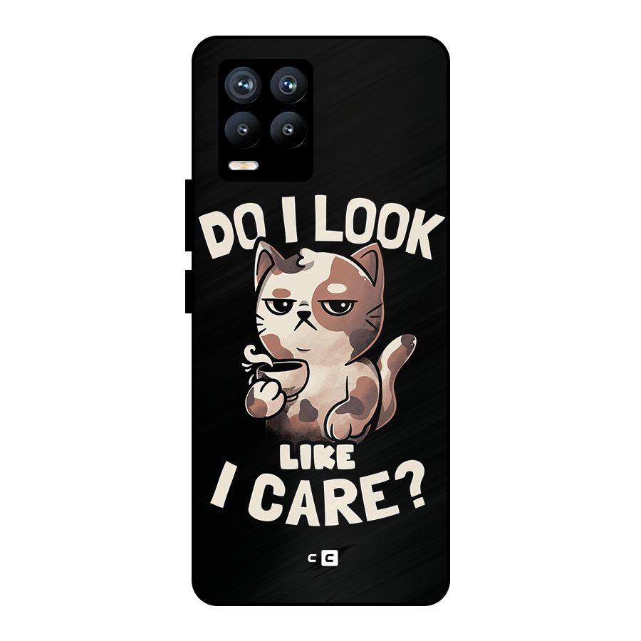 Cat Look Like Care Metal Back Case for Realme 8 Pro