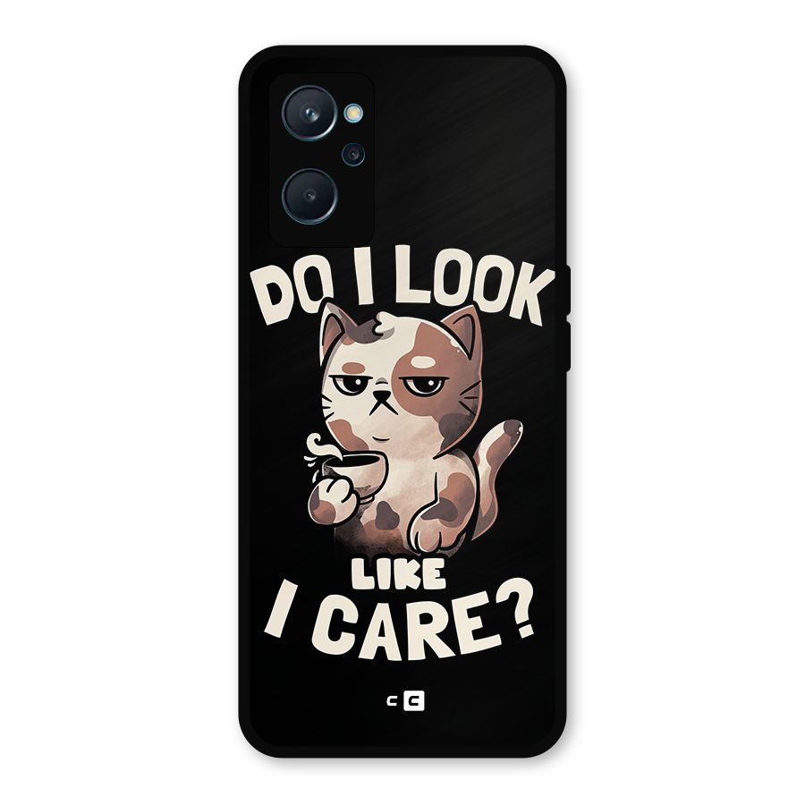 Cat Look Like Care Metal Back Case for Realme 9i