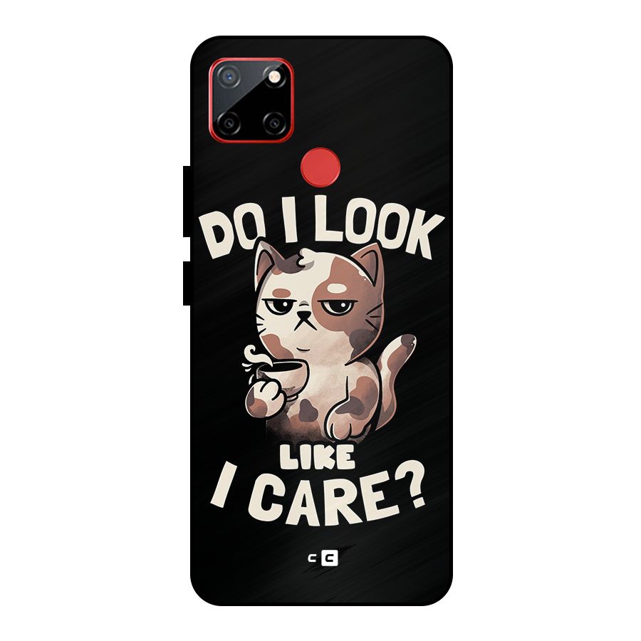 Cat Look Like Care Metal Back Case for Realme C12
