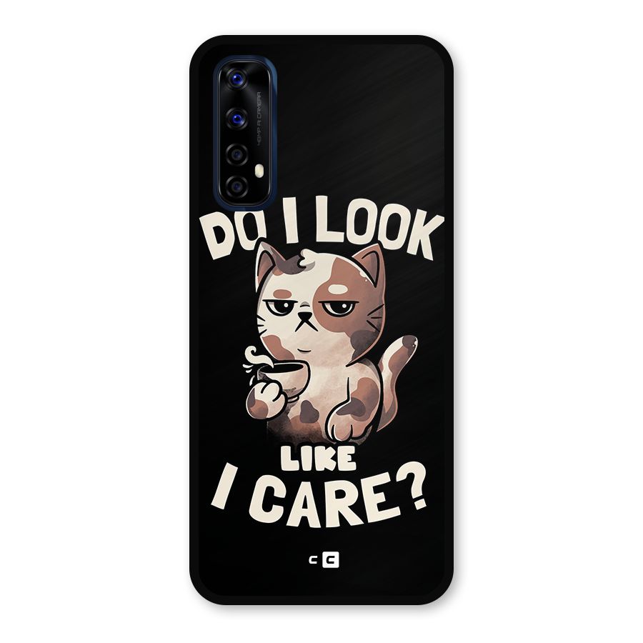 Cat Look Like Care Metal Back Case for Realme Narzo 20 Pro