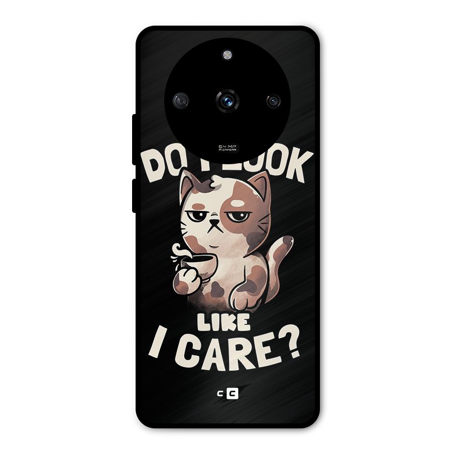 Cat Look Like Care Metal Back Case for Realme Narzo 60 5G