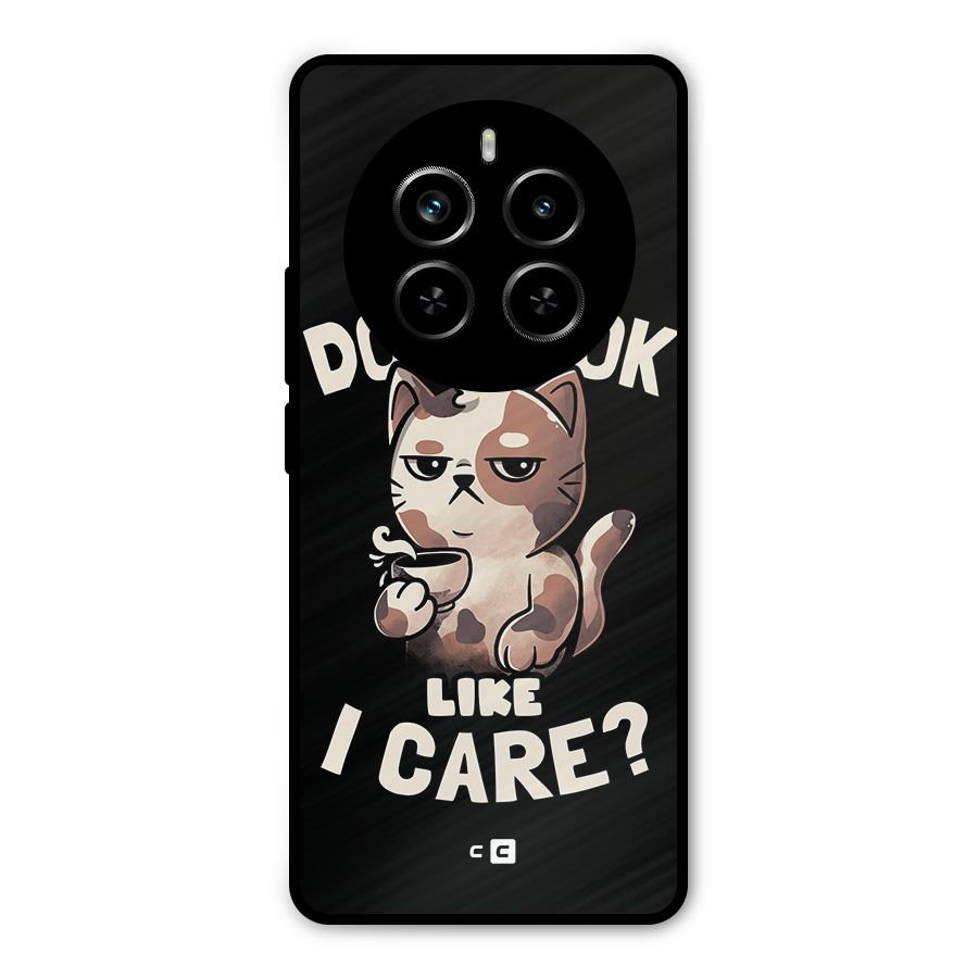 Cat Look Like Care Metal Back Case for Realme P1 Pro