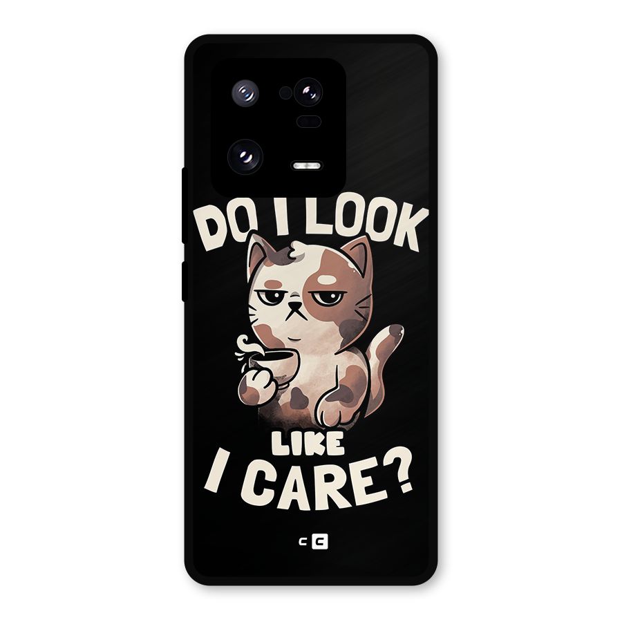 Cat Look Like Care Metal Back Case for Xiaomi 13 Pro