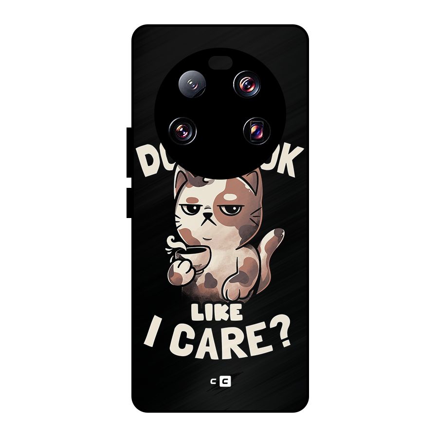 Cat Look Like Care Metal Back Case for Xiaomi 13 Ultra