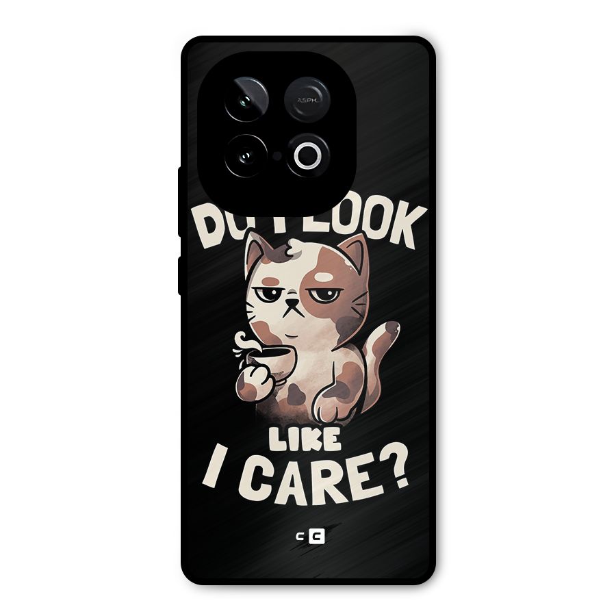 Cat Look Like Care Metal Back Case for iQOO Neo 10