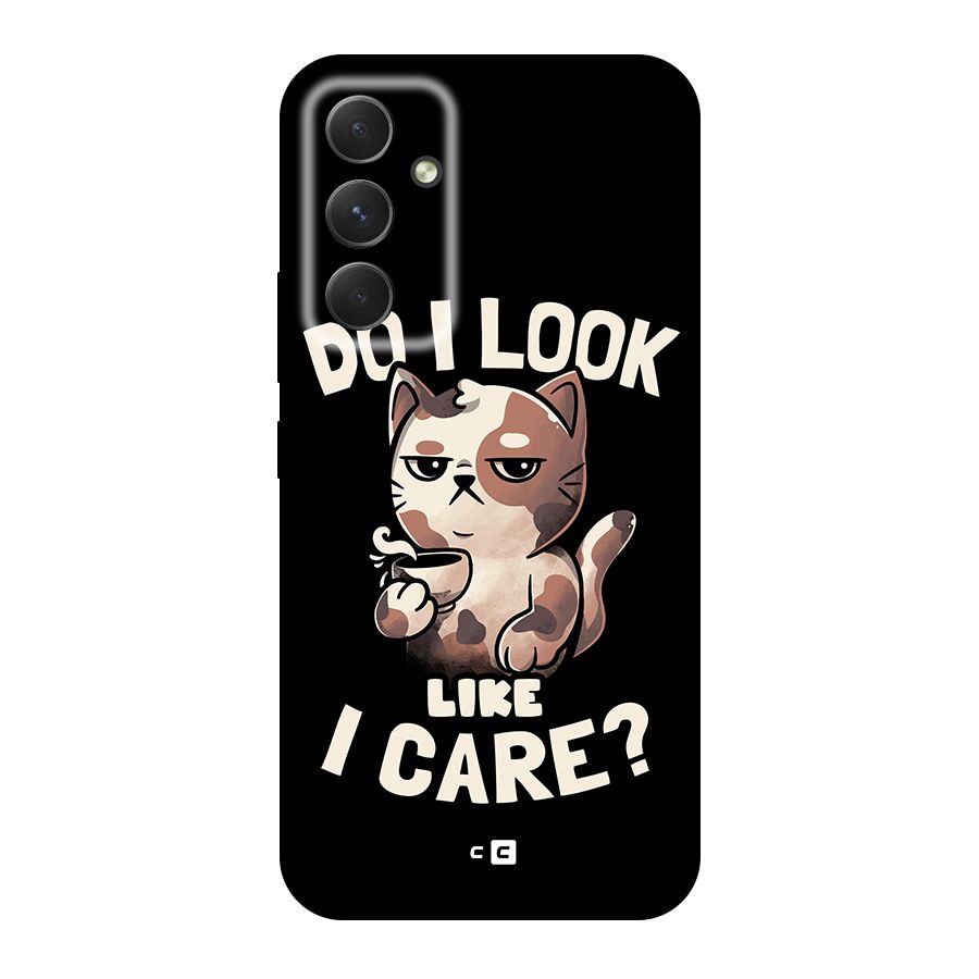 Cat Look Like Care Original Polycarbonate Back Case for Galaxy A54