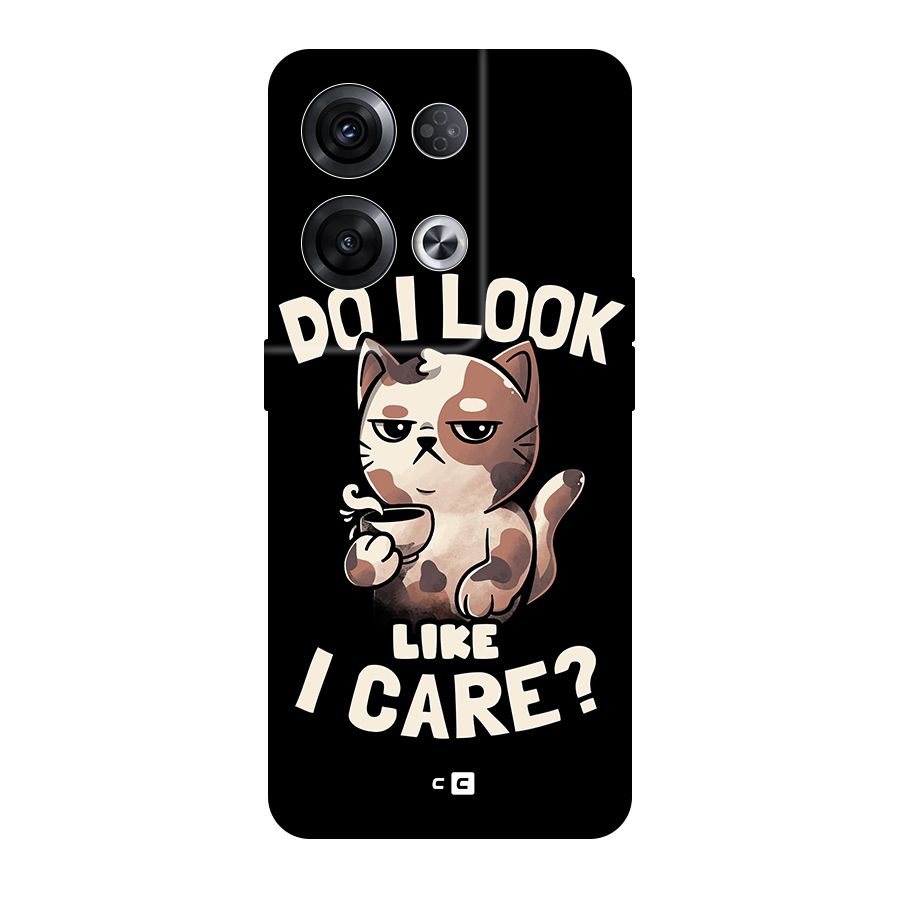 Cat Look Like Care Original Polycarbonate Back Case for Oppo Reno8 Pro 5G