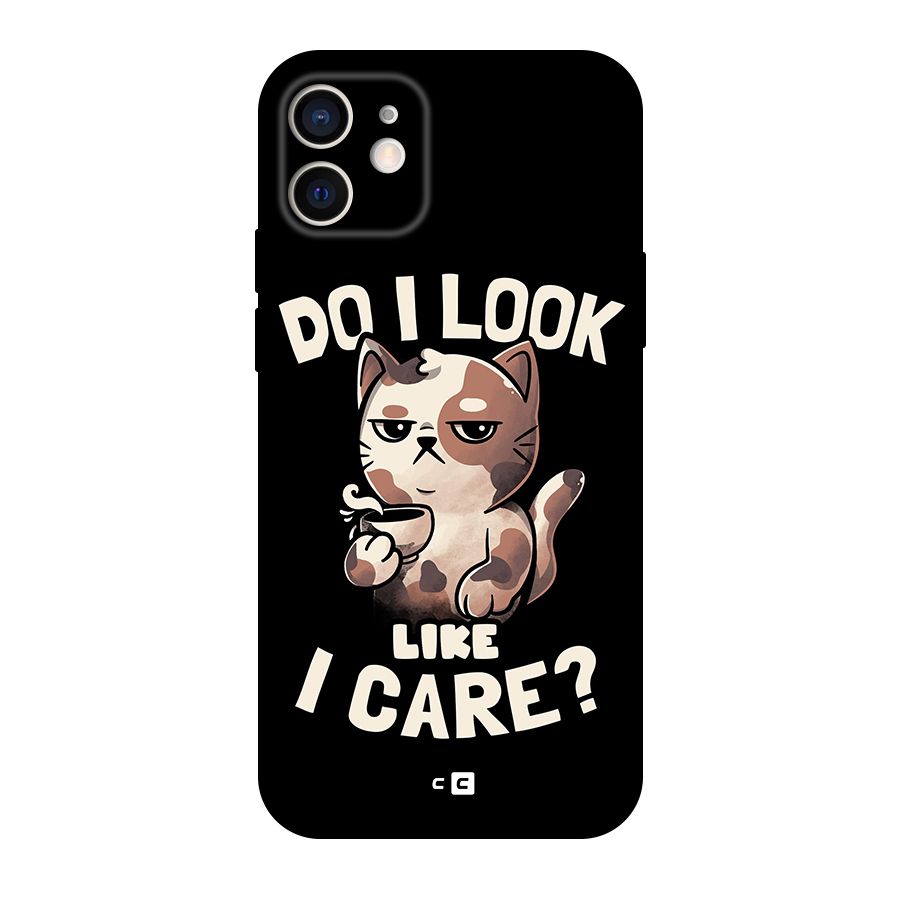 Cat Look Like Care Original Polycarbonate Back Case for iPhone 12