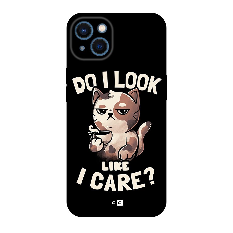 Cat Look Like Care Original Polycarbonate Back Case for iPhone 13
