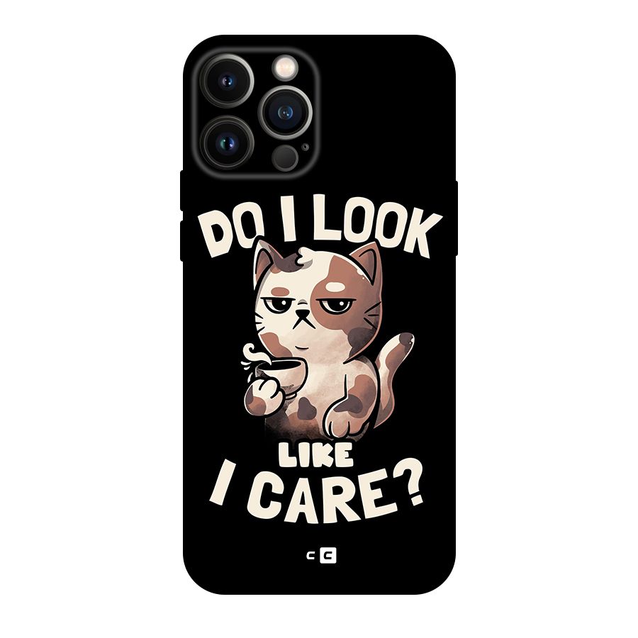 Cat Look Like Care Original Polycarbonate Back Case for iPhone 13 Pro Max