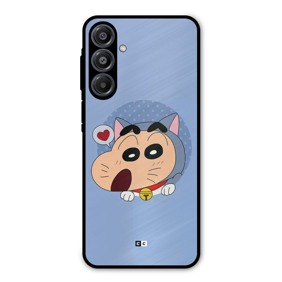Cat Shinchan Metal Back Case for Galaxy A16 5G