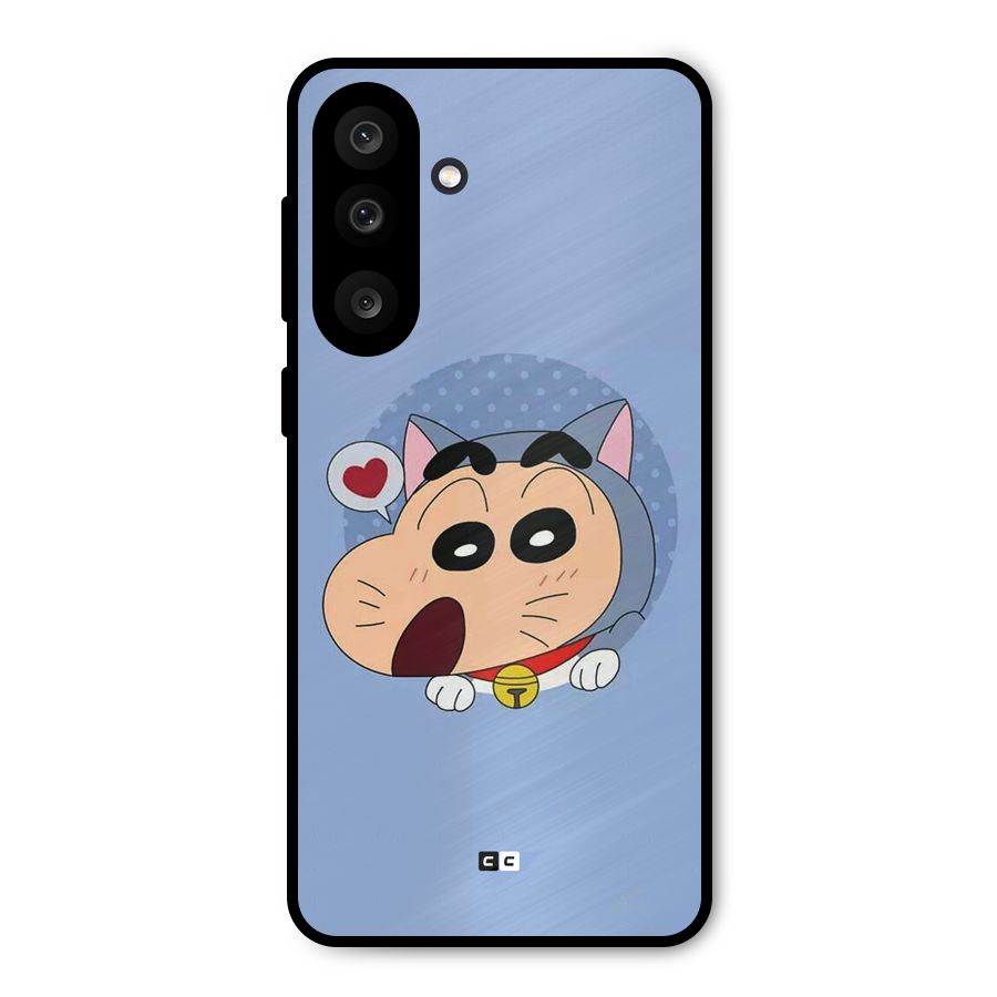 Cat Shinchan Metal Back Case for Galaxy M56