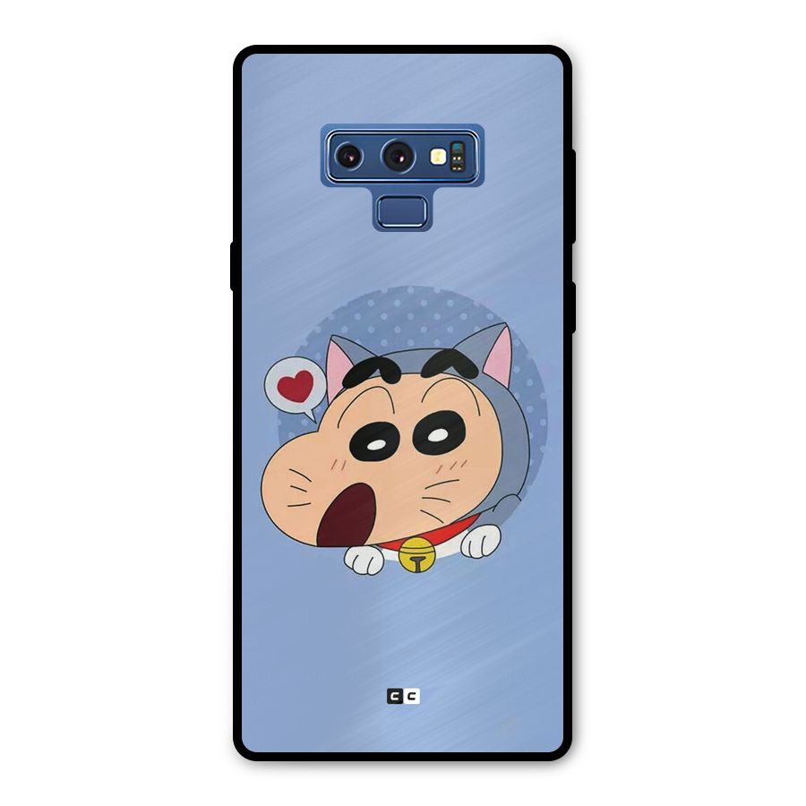 Cat Shinchan Metal Back Case for Galaxy Note 9
