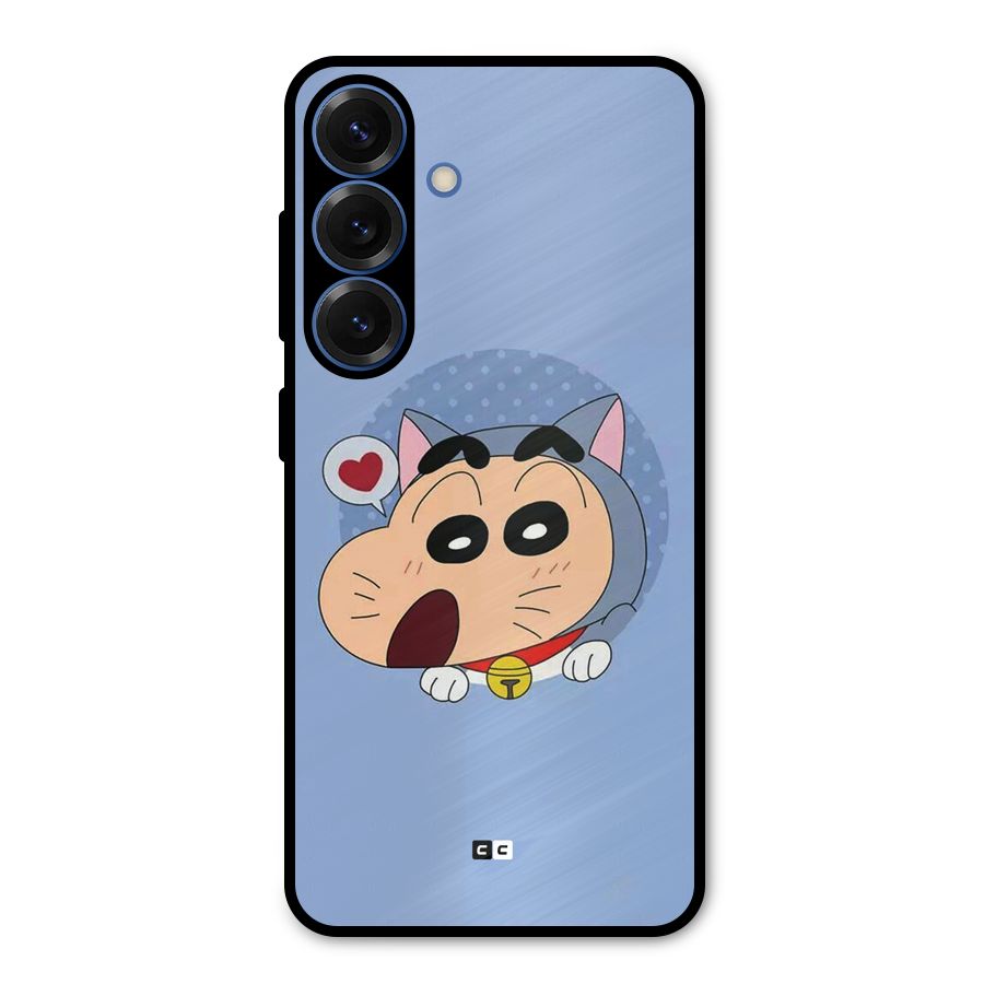 Cat Shinchan Metal Back Case for Galaxy S25