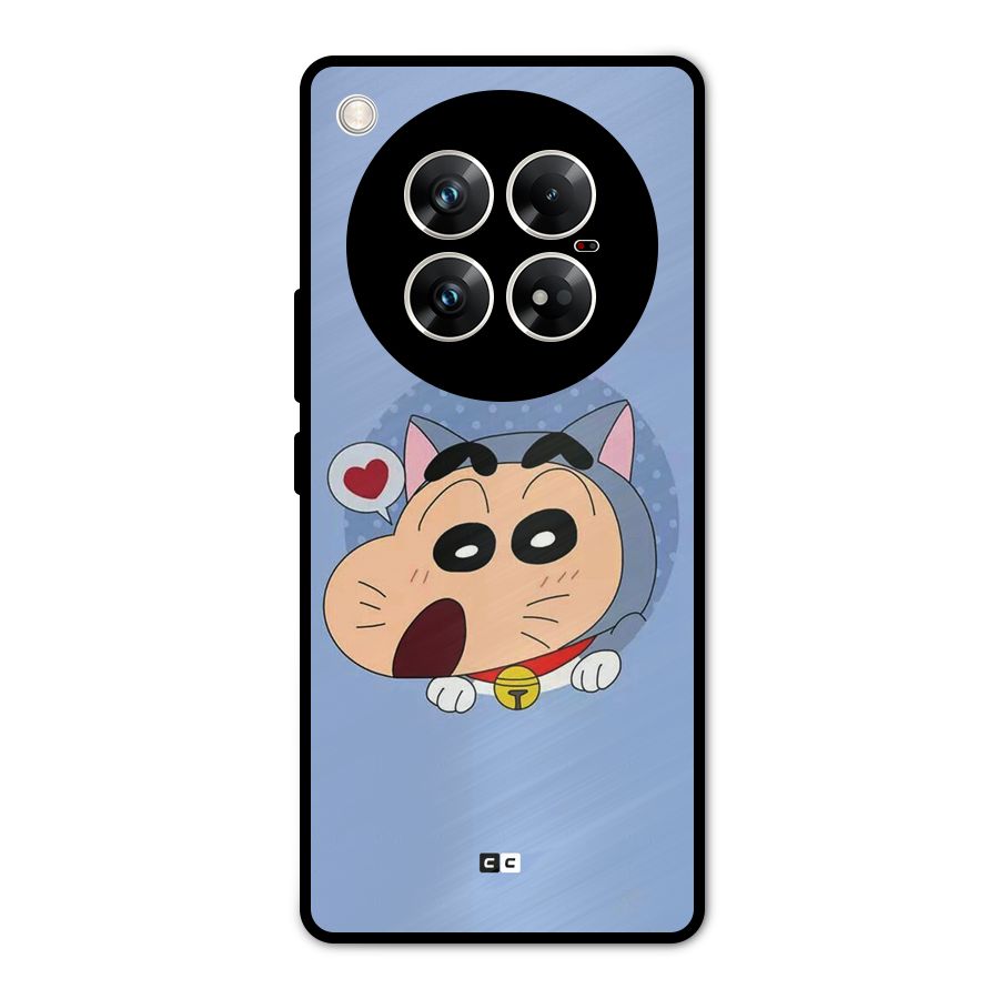 Cat Shinchan Metal Back Case for Infinix Zero 40 5G