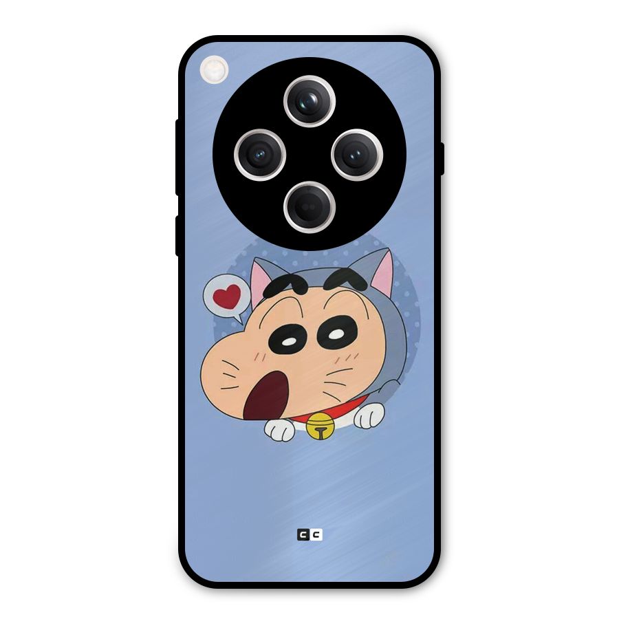 Cat Shinchan Metal Back Case for Oppo Find X8