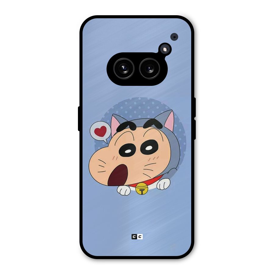 Cat Shinchan Metal Back Case for Nothing Phone 2a