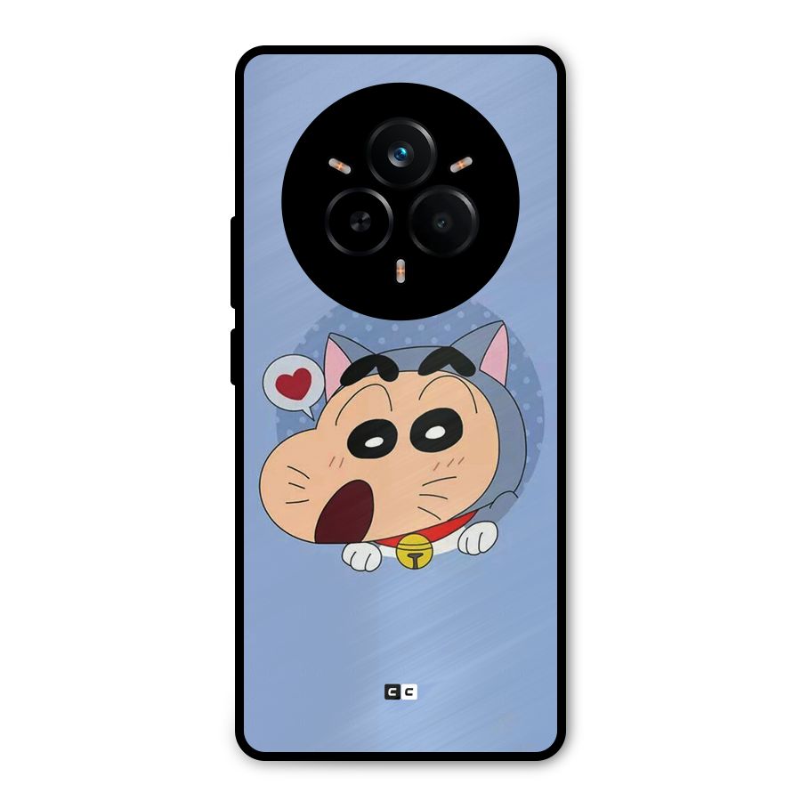 Cat Shinchan Metal Back Case for Realme 14 Pro Plus