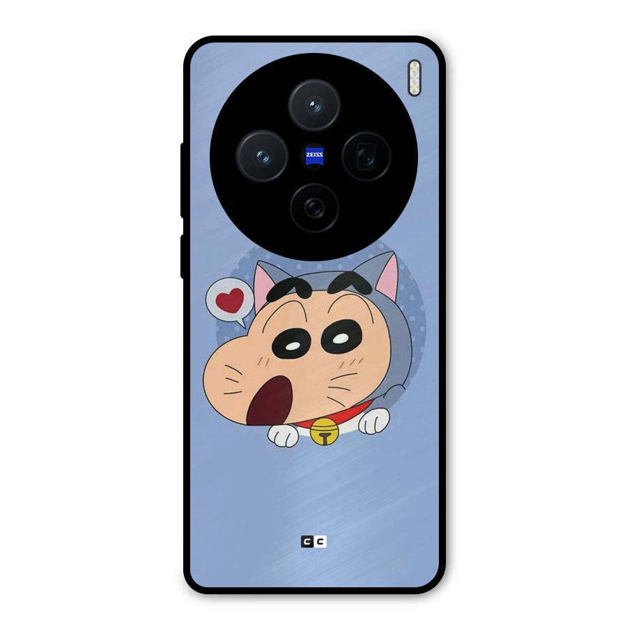 Cat Shinchan Metal Back Case for Vivo X200