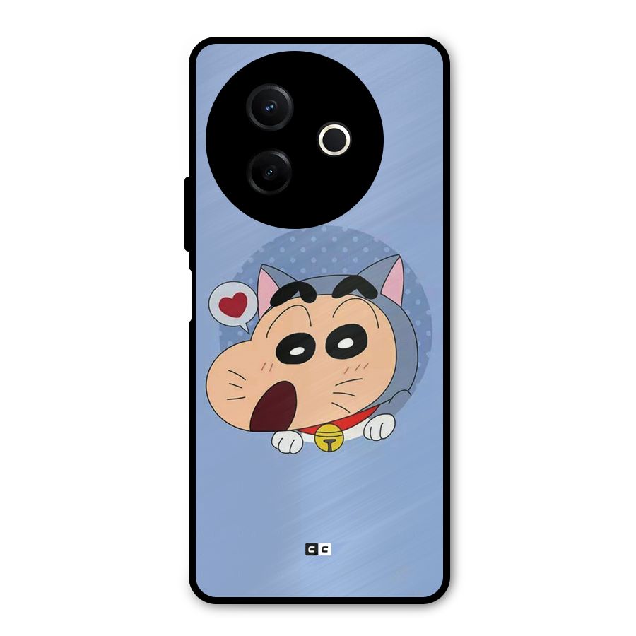 Cat Shinchan Metal Back Case for Vivo Y39