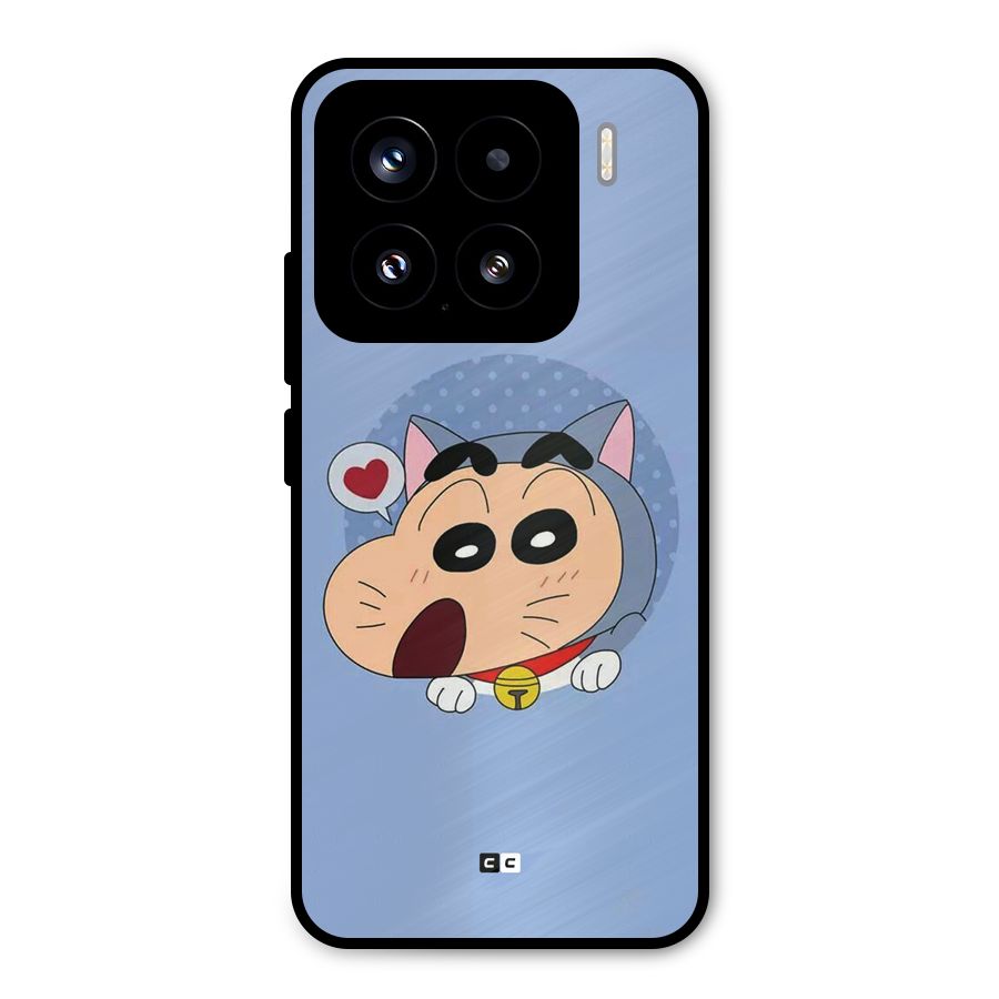 Cat Shinchan Metal Back Case for Xiaomi 15
