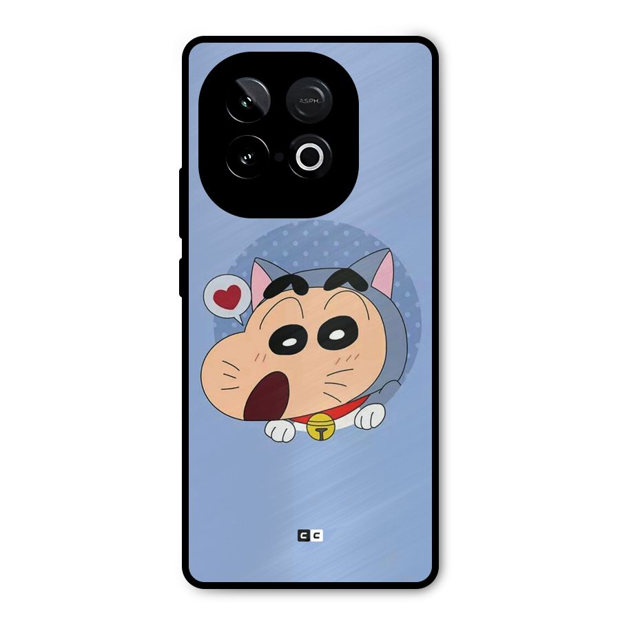 Cat Shinchan Metal Back Case for iQOO Neo 10