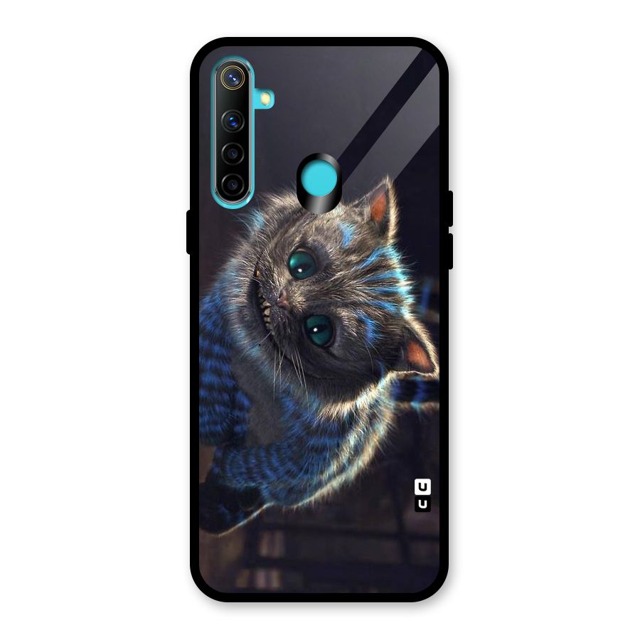 Cat Smile Glass Back Case for Realme 5