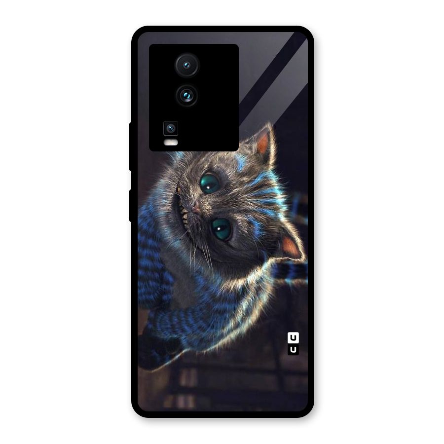 Cat Smile Glass Back Case for Vivo iQOO Neo 7