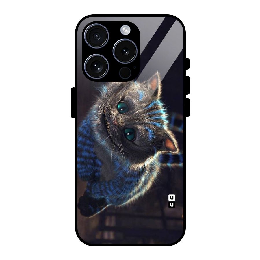 Cat Smile Glass Back Case for iPhone 15 Pro