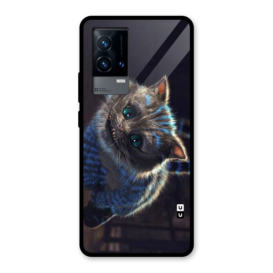 Cat Smile Glass Back Case for iQOO 9 5G