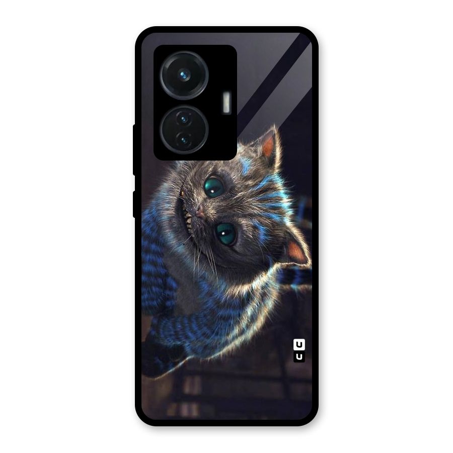 Cat Smile Glass Back Case for iQOO Z6 44W