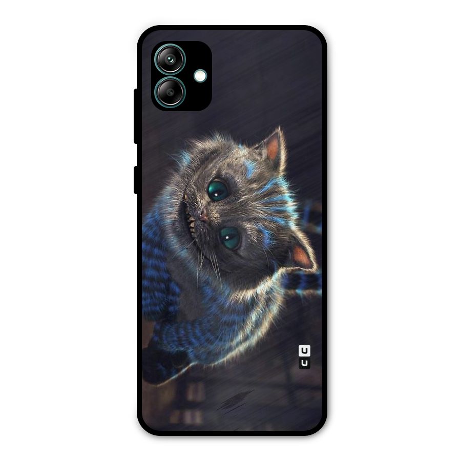 Cat Smile Metal Back Case for Galaxy A04