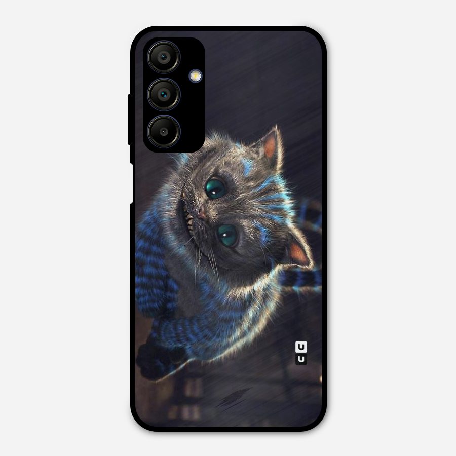 Cat Smile Metal Back Case for Galaxy A15 5G