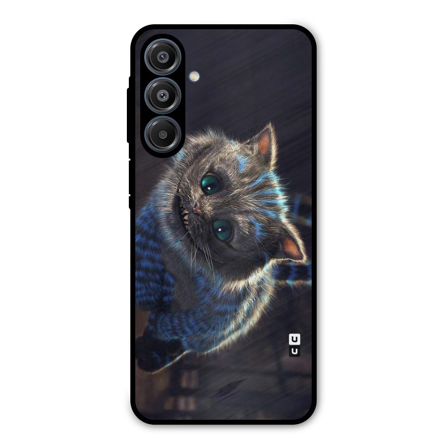 Cat Smile Metal Back Case for Galaxy A16 5G
