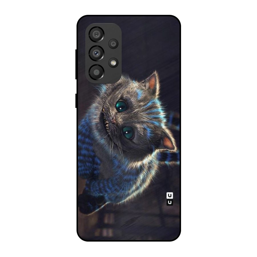 Cat Smile Metal Back Case for Galaxy A33 5G
