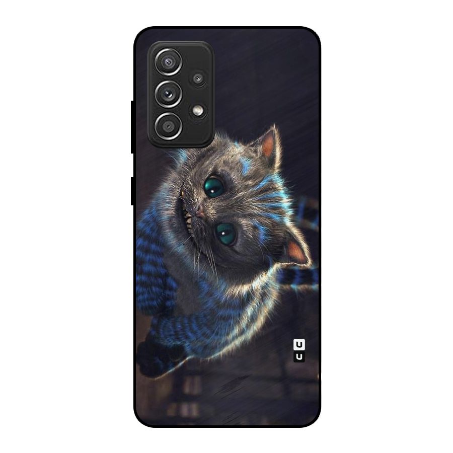 Cat Smile Metal Back Case for Galaxy A52